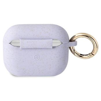 Guess GUAPSGGEU Silicone Glitter tok AirPods Pro - lila kép
