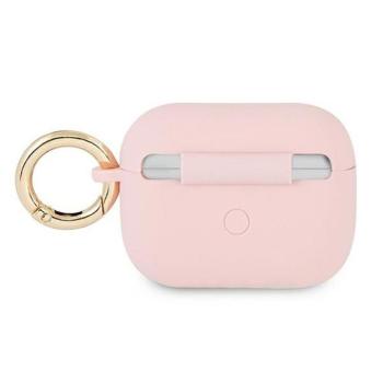 Guess GUAPSSSI Silicone Vintage Script tok AirPods Pro - rózsaszín kép