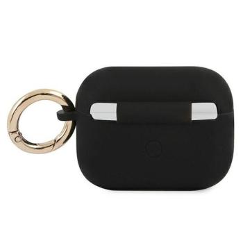 Guess GUAPSSSK Silicone Vintage Script tok AirPods Pro - fekete kép