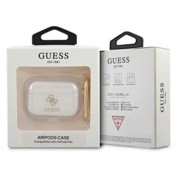 Guess GUAPUCG4GT Glitter Collection tok AirPods Pro - átlátszó kép