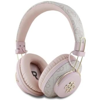Guess GUBHS72P4FC4MP Metal 4G Logo Bluetooth vezeték nélküli fejhallgató ENC - rózsaszín kép