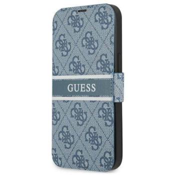 Guess GUBKP13L4GDBL iPhone 13 Pro / 13 6,1&quot; kék 4G csíkos könyvtok kép