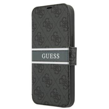 Guess GUBKP13S4GDGR iPhone 13 mini 5,4&quot; szürke 4G csíkos könyvtok kép