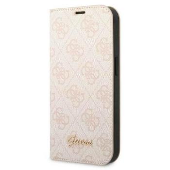 Guess GUBKP14MHG4SHP 4G Vintage Gold Logo könyvtok iPhone 14 Plus - rózsaszín kép
