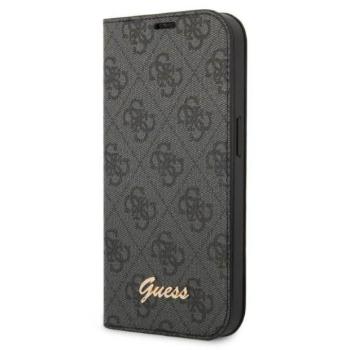 Guess GUBKP14XHG4SHK iPhone 14 Pro Max 6,7&quot; fekete 4G vintage arany logós könyvtok kép