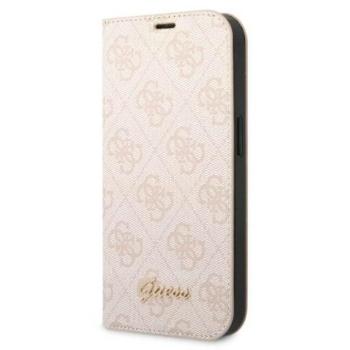 Guess GUBKP14XHG4SHP iPhone 14 Pro Max 6,7&quot; rózsaszín 4G vintage arany logós könyvtok kép