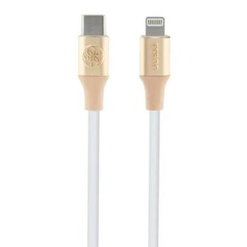 Guess GUCLLALRGDD Ebossed Logo Type-C - Lightning USB kábel 3A 1.5m - arany kép