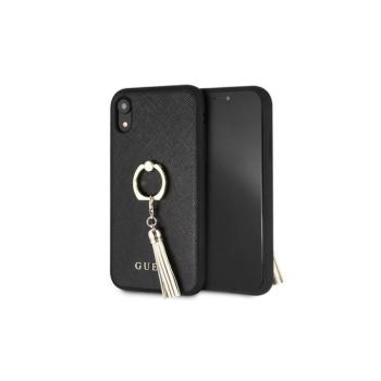 Guess GUHCI61RSSABK Saffiano tok iPhone XR - fekete kép