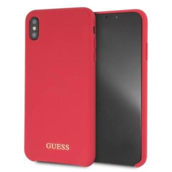 Guess GUHCI65LSGLRE iPhone Xs Max piros szilikon keménytok kép