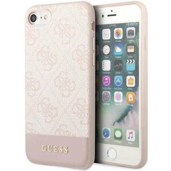 Guess GUHCI8G4GLPI iPhone 7/8/SE 2020 / SE 2022 rózsaszín keménytok 4G Stripe Collection kép