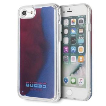 Guess GUHCI8GLCRE iPhone 7/8/SE 2020 piros California foszforeszkáló keménytok kép