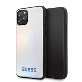 Guess GUHCN58BLD iPhone 11 Pro ezüst irizáló keménytok kép