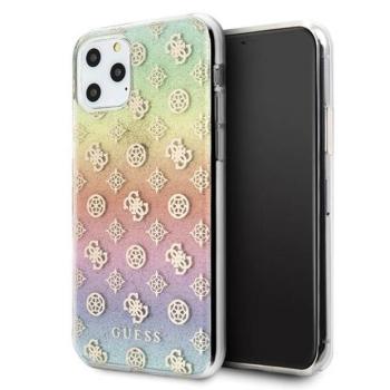 Guess GUHCN58PEOML iPhone 11 Pro többszínű irizáló 4G bazsarózsa keménytok kép