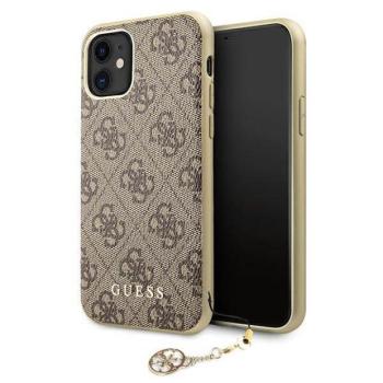 Guess GUHCN61GF4GBR iPhone 11 6,1&quot; / Xr barna 4G Charms Collection keménytok kép