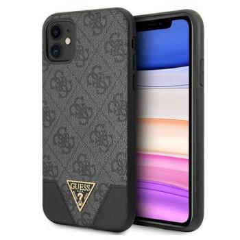 Guess GUHCN61PU4GHBK iPhone 11 6,1&quot; / Xr szürke 4G Triangle Collection keménytok kép