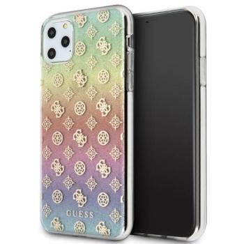 Guess GUHCN65PEOML iPhone 11 Pro Max többszínű irizáló 4G bazsarózsa keménytok kép