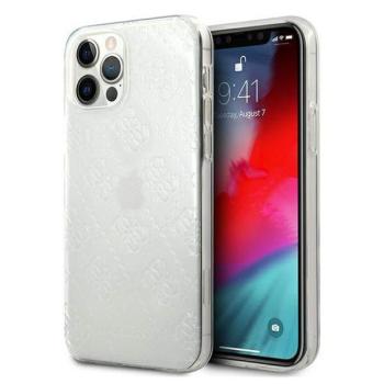 Guess GUHCP12L3D4GTR iPhone 12 Pro Max 6,7&quot; átlátszó 4G 3D Pattern Collection keménytok kép