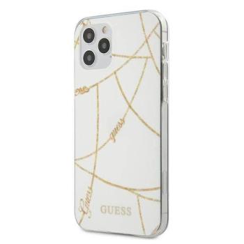 Guess GUHCP12LPCUCHWH iPhone 12 Pro Max 6,7&quot; fehér Gold Chain Collection keménytok kép