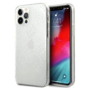 Guess GUHCP12M3D4GTR iPhone 12/12 Pro 6,1&quot; átlátszó 4G 3D Pattern Collection keménytok kép
