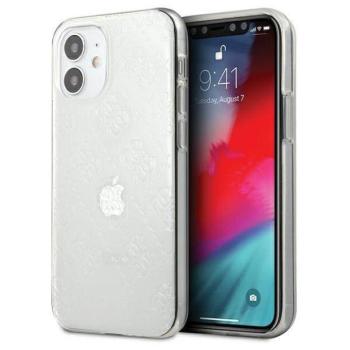 Guess GUHCP12S3D4GTR iPhone 12 mini 5,4&quot; átlátszó 4G 3D Pattern Collection keménytok kép