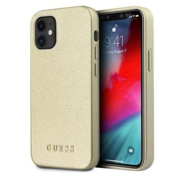 Guess GUHCP12SIGLGO iPhone 12 mini 5,4&quot; arany irizáló keménytok kép