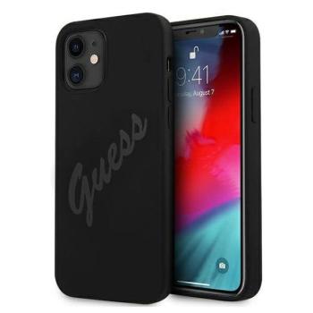 Guess GUHCP12SLSVSBK iPhone 12 mini 5,4&quot; fekete Script Vintage keménytok kép