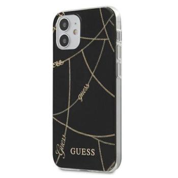 Guess GUHCP12SPCUCHBK iPhone 12 mini 5,4&quot; fekete Gold Chain keménytok kép