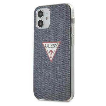 Guess GUHCP12SPCUJULDB iPhone 12 mini 5,4&quot; sötétkék Jeans Collection keménytok kép