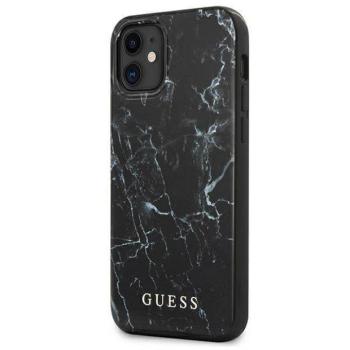 Guess GUHCP12SPCUMABK iPhone 12 mini 5,4&quot; fekete márvány keménytok kép