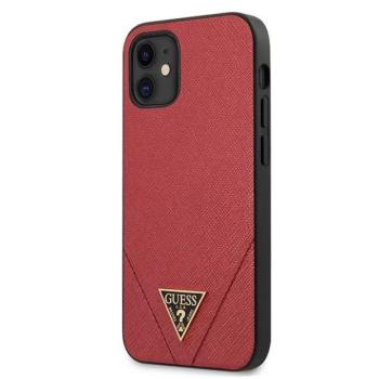 Guess GUHCP12SVSATMLRE iPhone 12 mini 5,4&quot; piros Saffiano keménytok kép