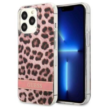 Guess GUHCP13LHSLEOP iPhone 13 Pro / 13 6,1&quot; rózsaszín Leopard keménytok kép