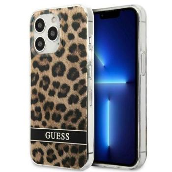Guess GUHCP13LHSLEOW iPhone 13 Pro / 13 6,1&quot; barna Leopárd keménytok kép
