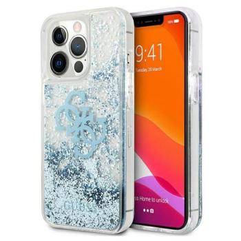 Guess GUHCP13LLG4GBL iPhone 13 Pro / 13 6,1&quot; kék 4G nagy folyékony csillogó kristályos keménytok kép