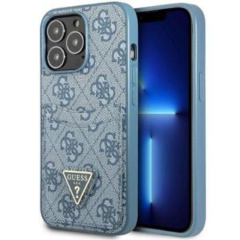 Guess GUHCP13LP4TPB iPhone 13 Pro / 13 6,1&quot; kék 4G háromszög logó Cardslot keménytok kép