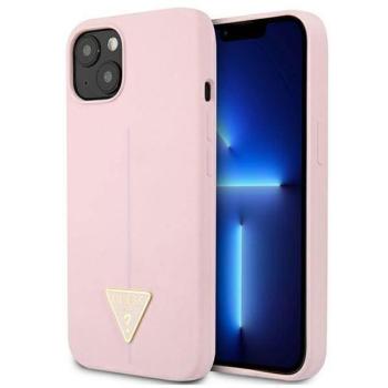 Guess GUHCP13MSLTGU iPhone 13 6.1&quot; lila keménytok szilikon háromszög kép