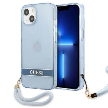 Guess GUHCP13SHTSGSGSB iPhone 13 mini 5,4&quot; kék áttetsző Stap keménytok kép