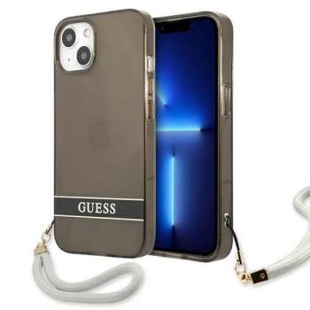 Guess GUHCP13SHTSGSK iPhone 13 mini 5,4&quot; fekete áttetsző Stap keménytok kép