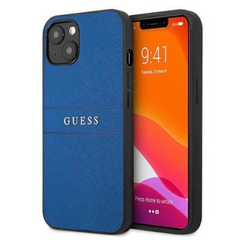 Guess GUHCP13SPSASBBL iPhone 13 mini 5,4&quot; kék Saffiano Strap tok kép