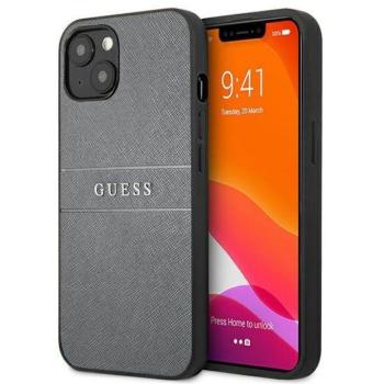 Guess GUHCP13SPSASBGR iPhone 13 mini 5,4&quot; szürke Saffiano Strap tok kép