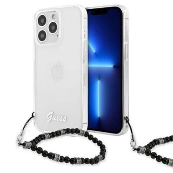 Guess GUHCP13XKPSBK iPhone 13 Pro Max 6,7&quot; átlátszó fekete gyöngyház keménytok kép