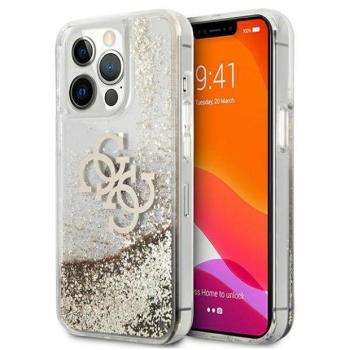 Guess GUHCP13XLG4GGO iPhone 13 Pro Max 6,7&quot; arany 4G nagy folyékony csillogó kristályos keménytok kép