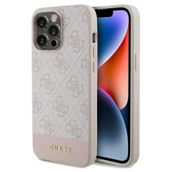 Guess GUHCP14LG4GLPI iPhone 14 Pro 6,1&quot; rózsaszín keménytok 4G Stripe kollekció kép