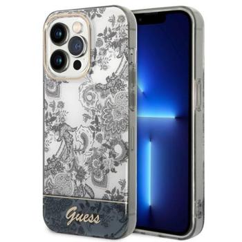 Guess GUHCP14LHGPLHG iPhone 14 Pro 6,1&quot; szürke Porcelain Collection keménytok kép
