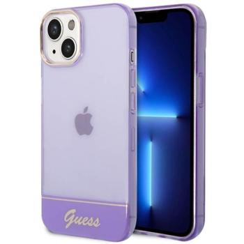 Guess GUHCP14MHGCOU iPhone 14 Plus / 15 Plus 6.7&quot; lila keménytok áttetsző kép