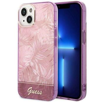 Guess GUHCP14MHGGJGHP iPhone 14 Plus / 15 Plus 6.7&quot; rózsaszín keménytok Jungle kollekció kép