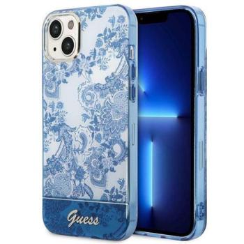 Guess GUHCP14MHGPLHB iPhone 14 Plus / 15 Plus 6.7&quot; kék keménytok Porcelán kollekció kép