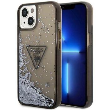 Guess GUHCP14MLFCTPK iPhone 14 Plus / 15 Plus 6.7&quot; fekete keménytok folyékony Glitter Palm kollekció kép