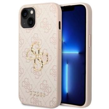 Guess GUHCP14S4GMGPI 4G Big Metal Logo tok iPhone 13 / 14 / 15 - rózsaszín kép