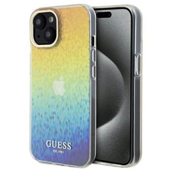 Guess GUHCP14SHDECMI iPhone 14 6.1&quot; sokszínű keménytok IML Faceted Mirror Disco Iridescent tükör kép