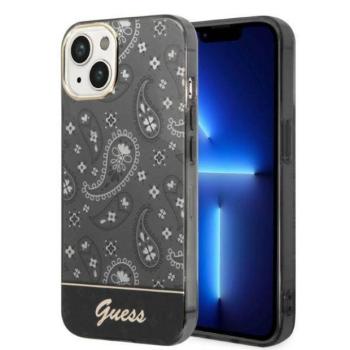 Guess GUHCP14SHGBNHK iPhone 14 6.1&quot; fekete keménytok Bandana paisley kép